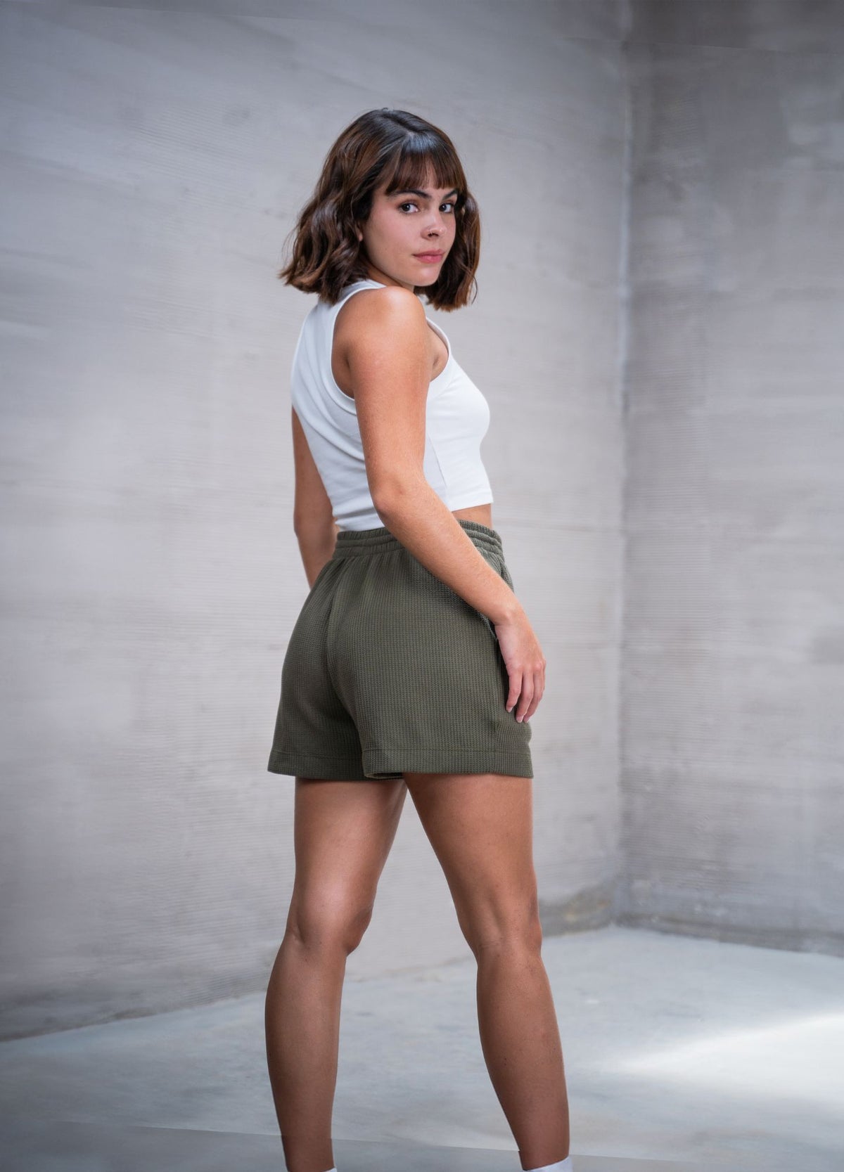 Short Grid - Verde - CIAMPINO