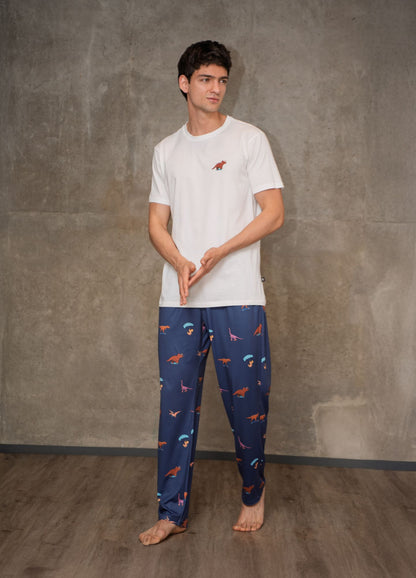 Conjunto Pantalón Dinos - Azul