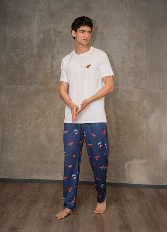 Conjunto Pantalón Dinos - Azul