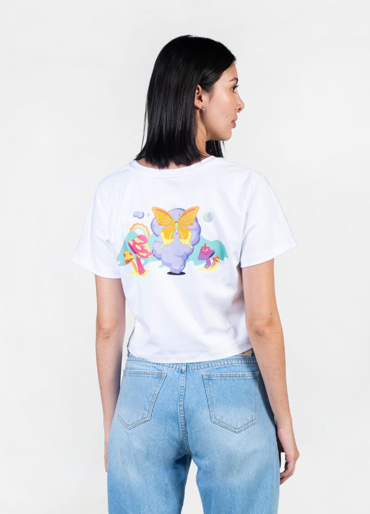 Oasis Crop Top – Blanco - CIAMPINO