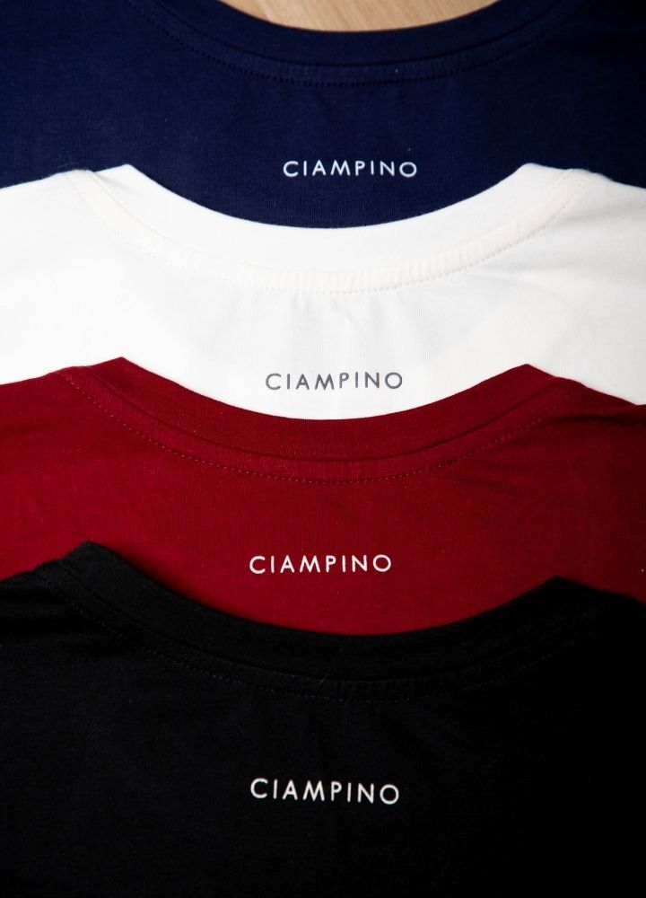 Basic Ciampino Camiseta Regular – Marfil - CIAMPINO