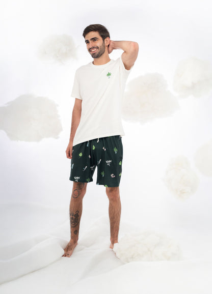 Conjunto Short Weed - Verde
