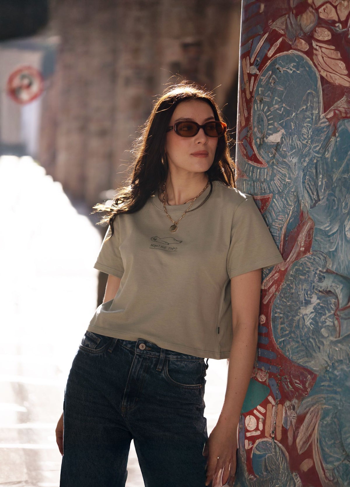 Nop Today Crop Top – Verde Oliva - CIAMPINO