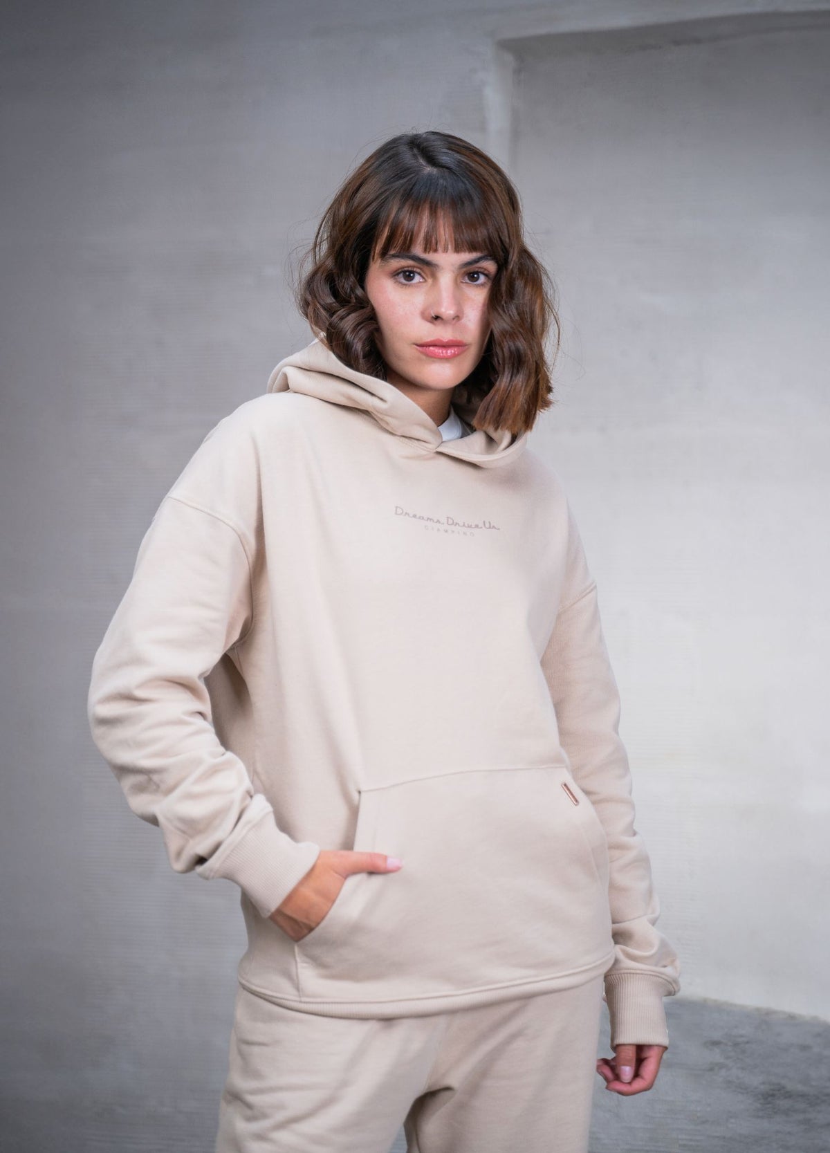 Hoodie Dreams - Taupe - CIAMPINO