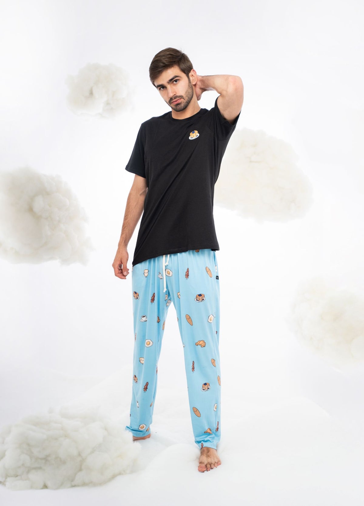 Conjunto Pantalón Desayuno - Celeste - CIAMPINO