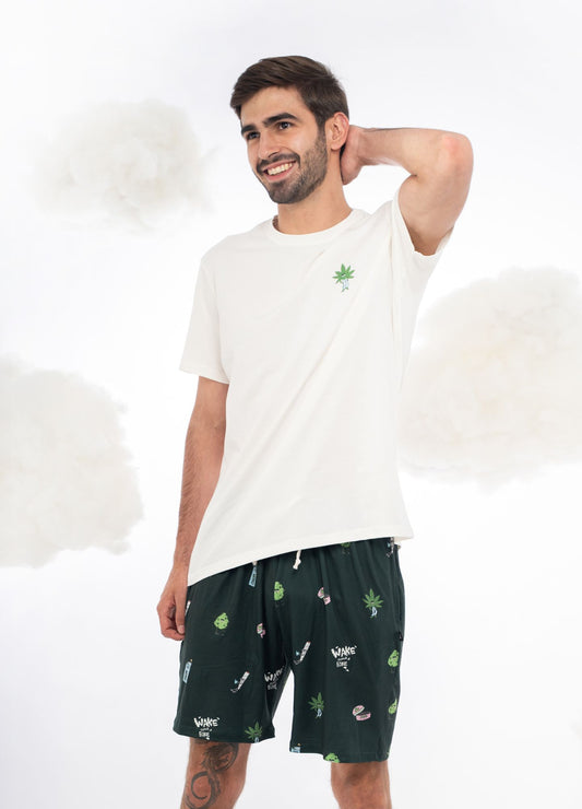 Conjunto Short Weed - Verde