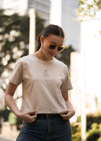 Monday Already Crop Top – Crema