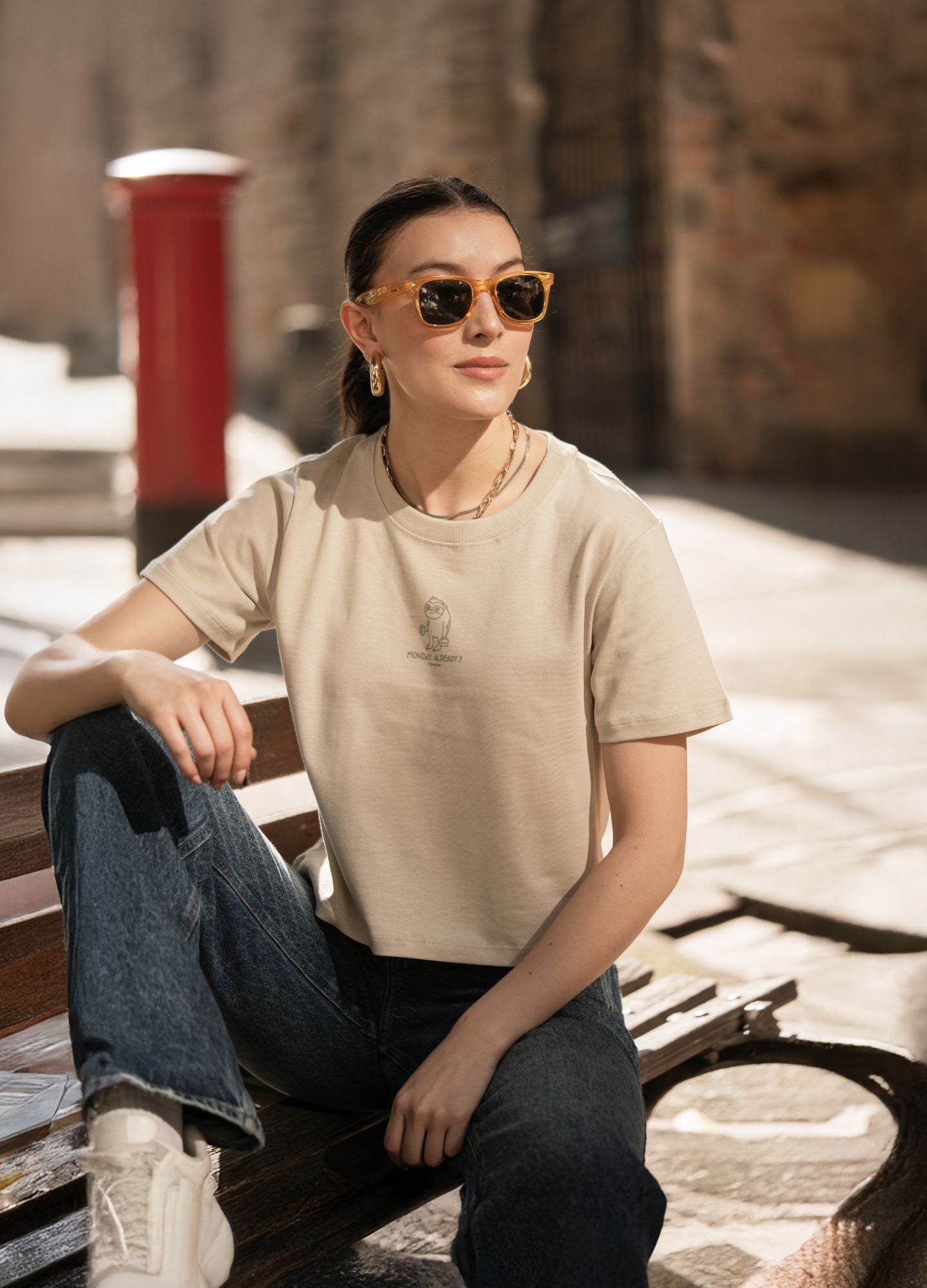 Monday Already Crop Top – Crema