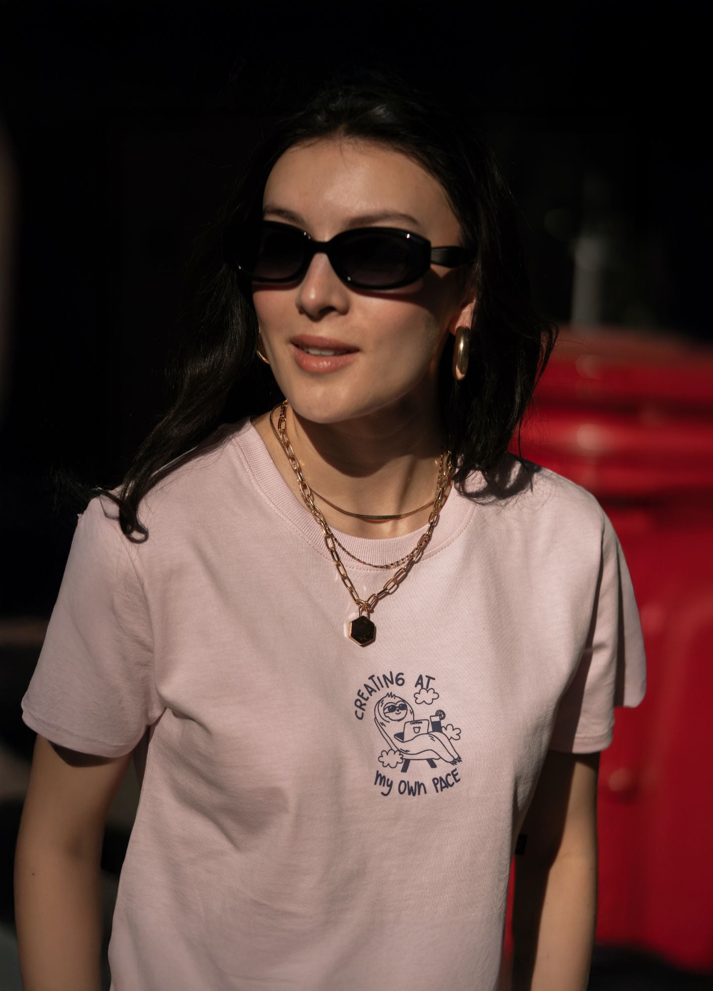 Own Pace Crop Top – Rosa