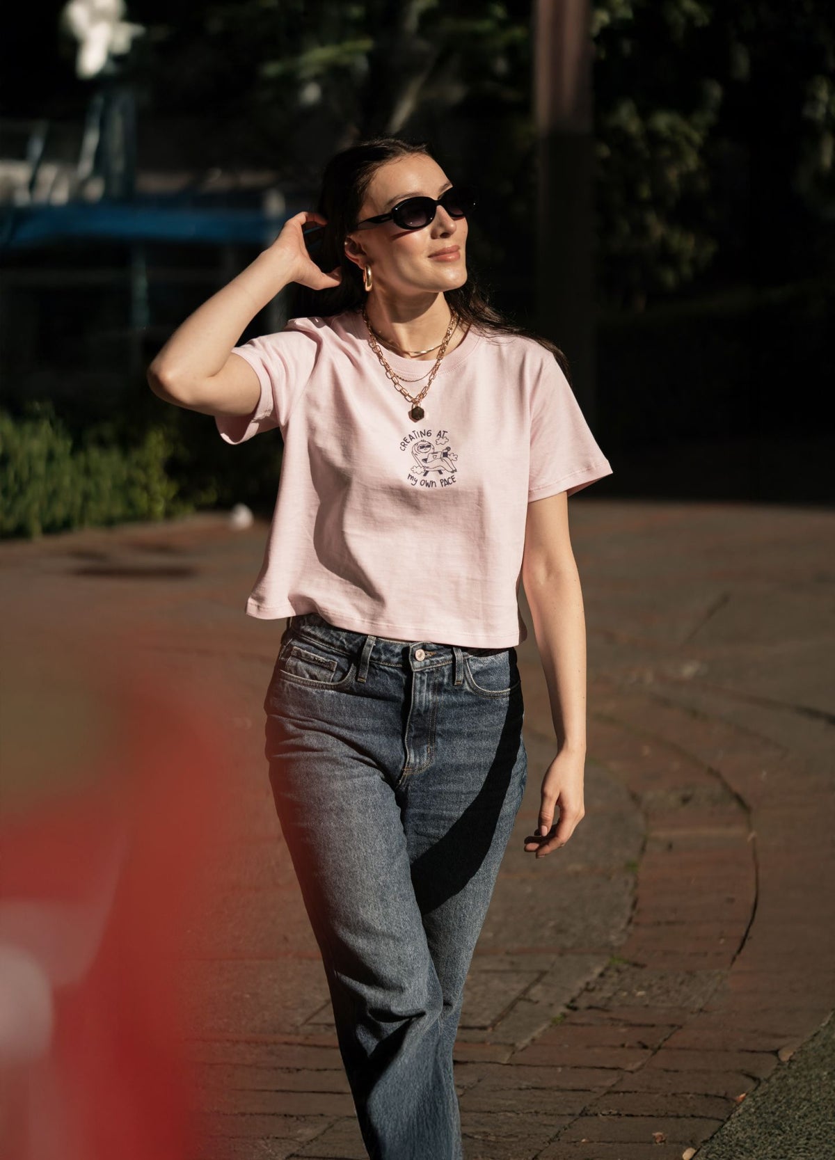 Own Pace Crop Top – Rosa - CIAMPINO