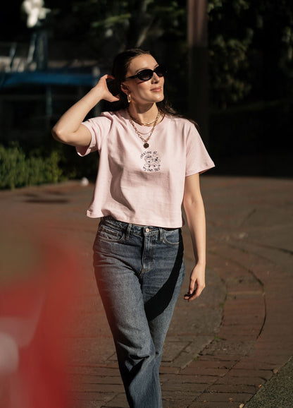 Own Pace Crop Top – Rosa