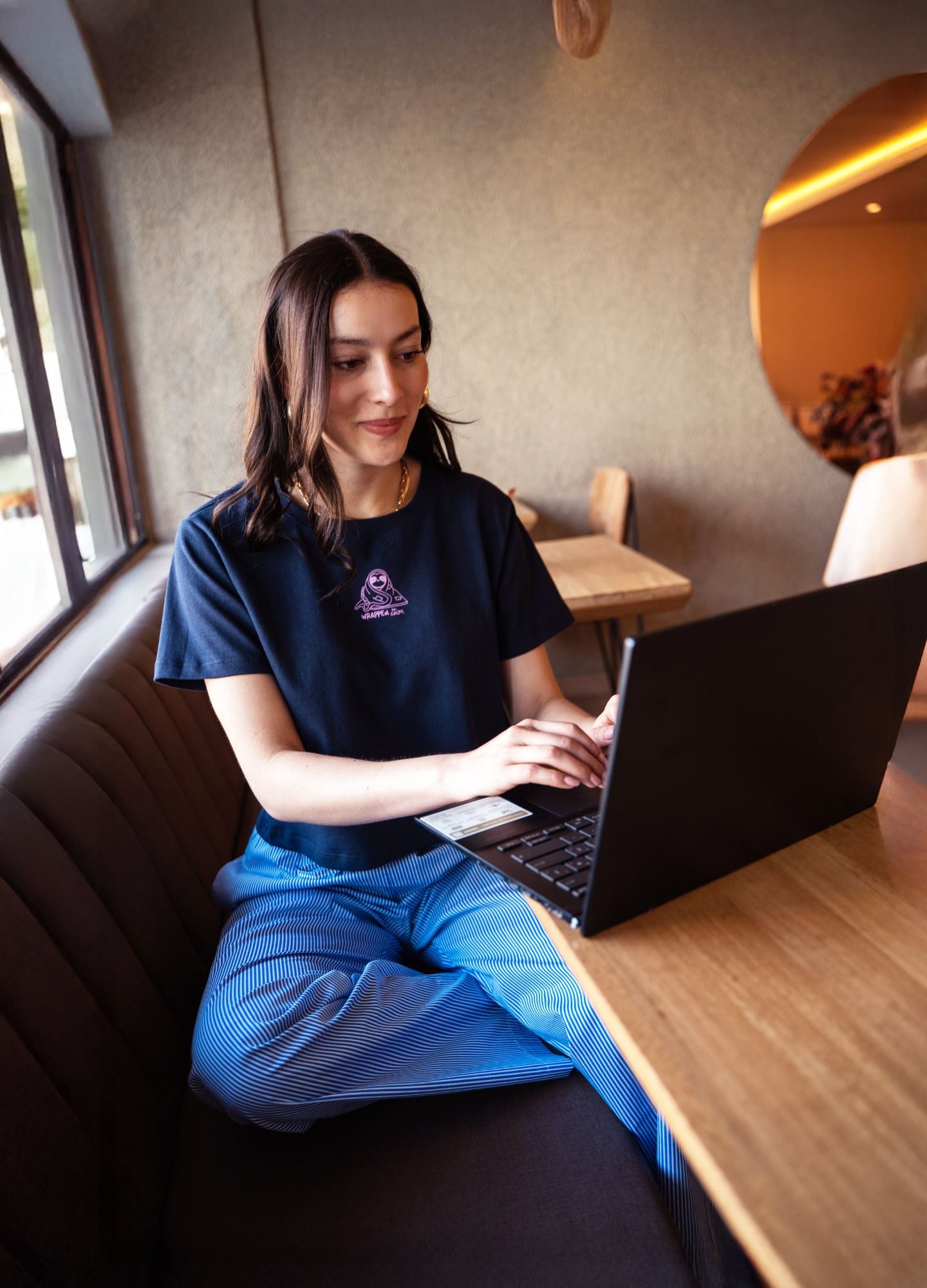 Wrapped Crop Top – Azul