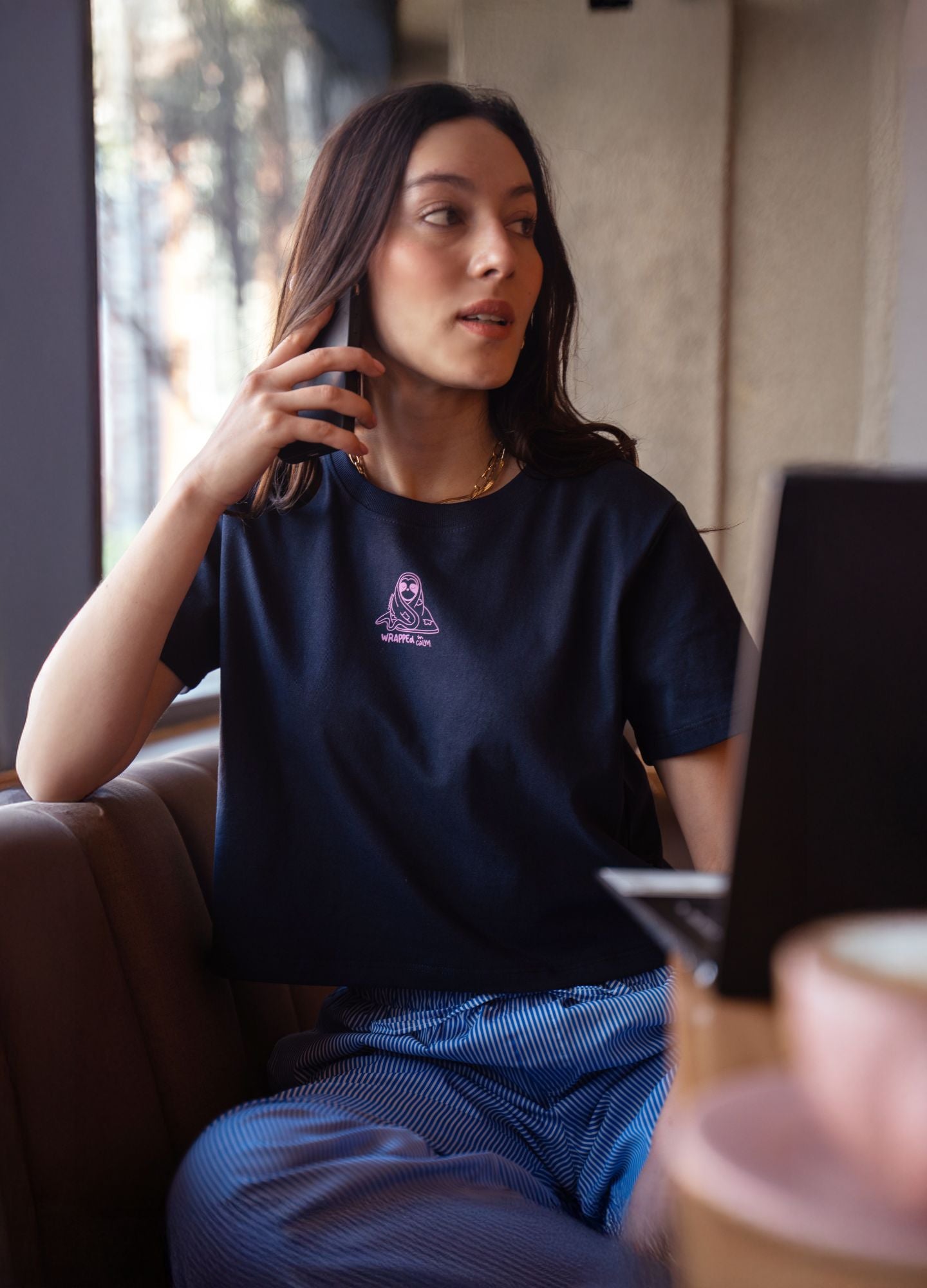 Wrapped Crop Top – Azul