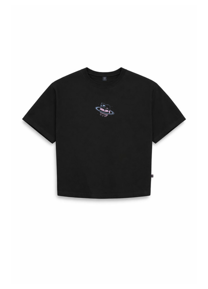 Orbit Crop Top – Negro