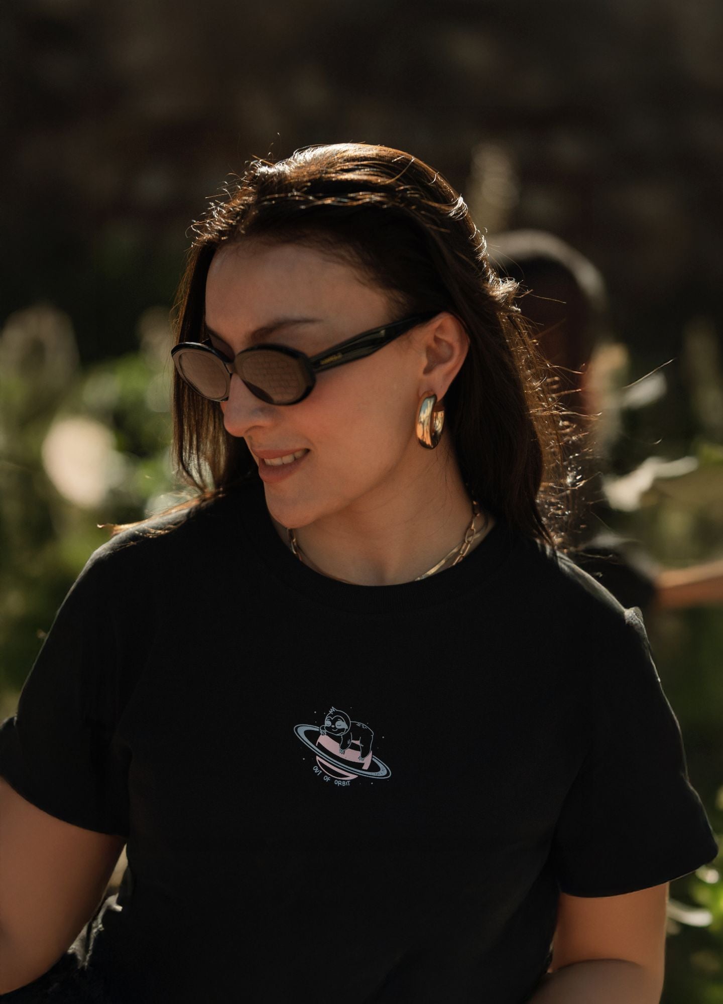 Orbit Crop Top – Negro