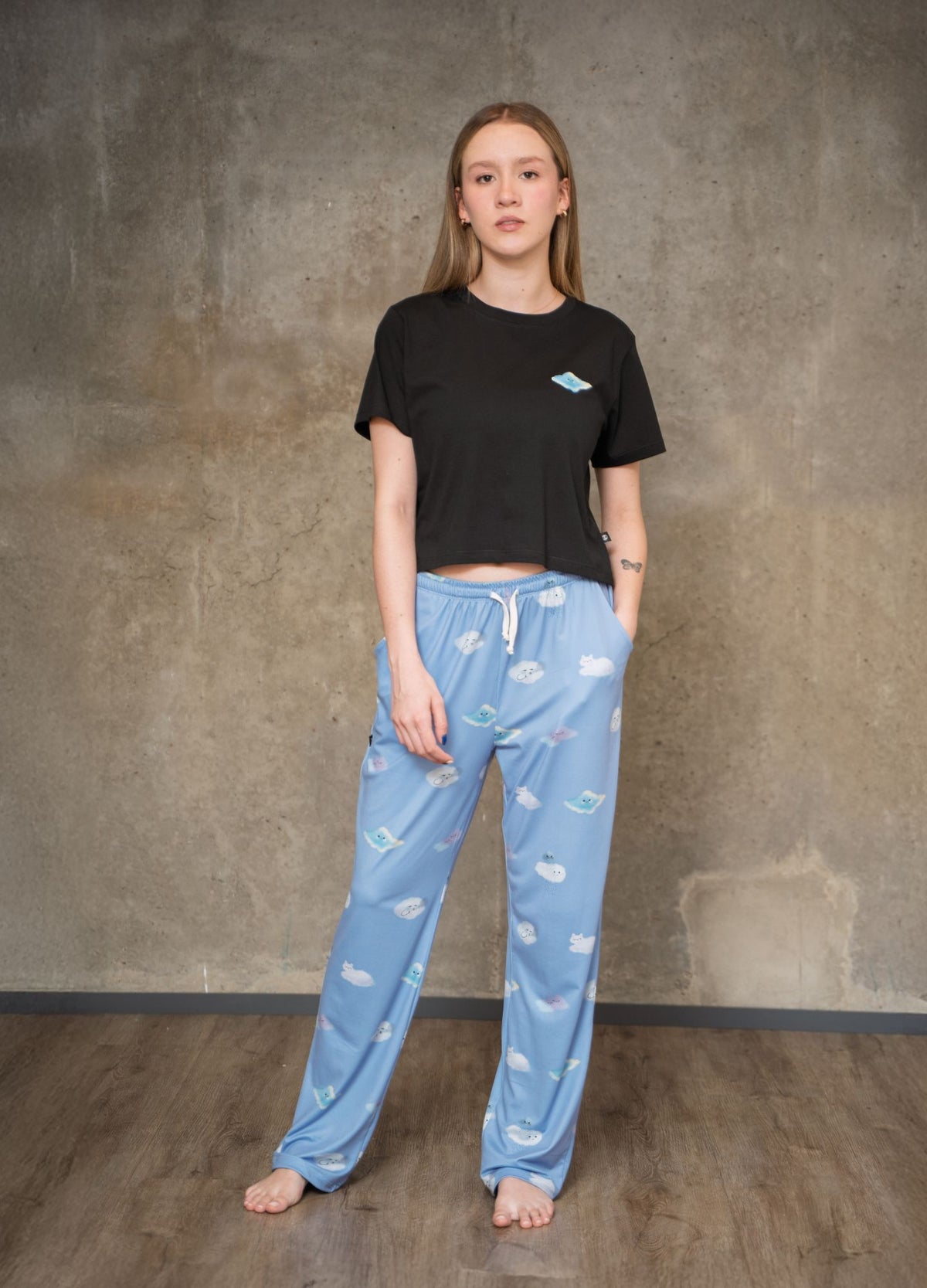 Conjunto Pantalón Nubes - Azul Cielo - CIAMPINO