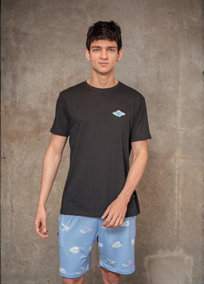 Conjunto Short Nubes - Azul Cielo