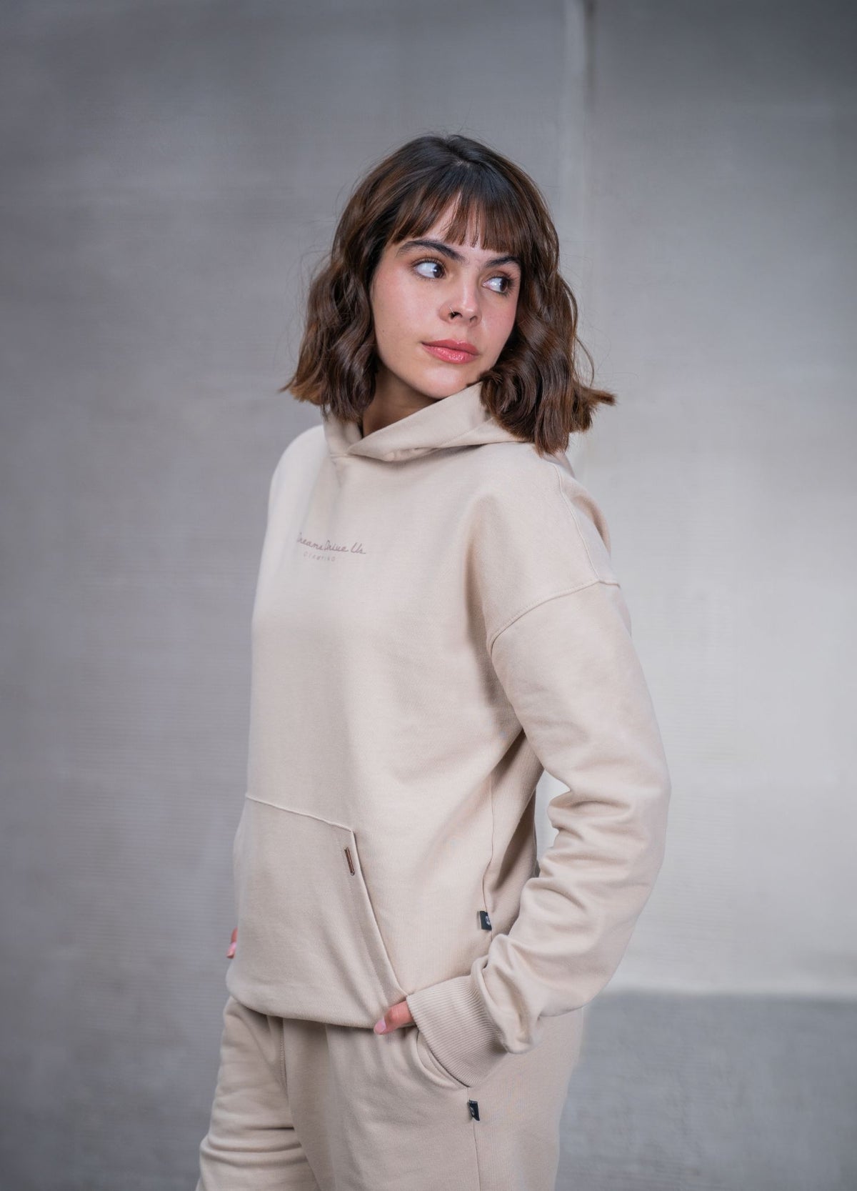 Hoodie Dreams - Taupe - CIAMPINO