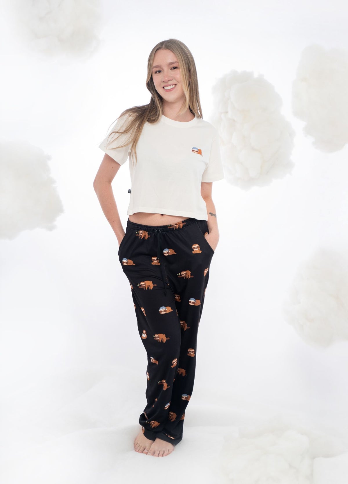 Conjunto Pantalón Perezosos - Negro - CIAMPINO