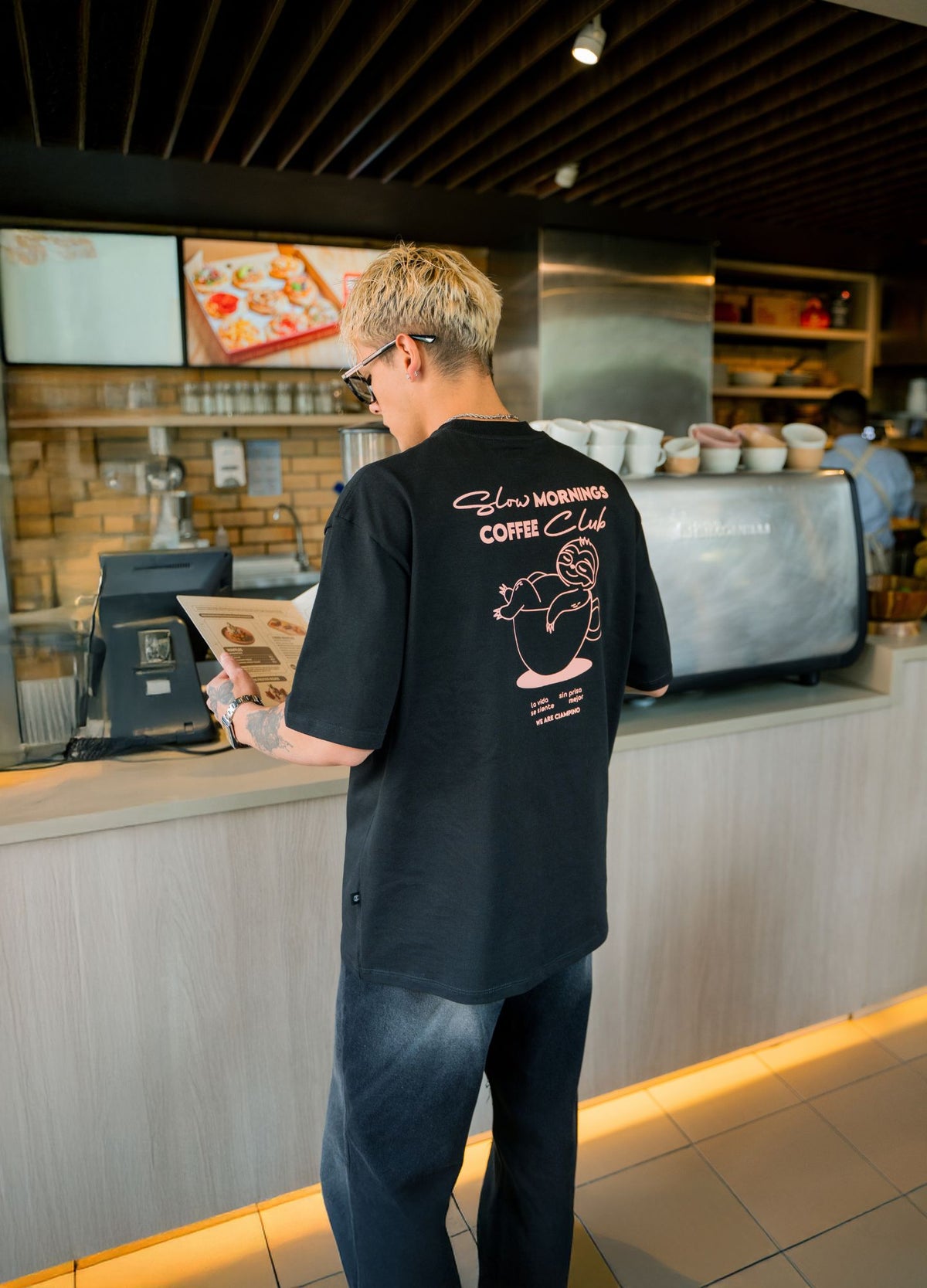Coffee Club Oversized - Negro - CIAMPINO