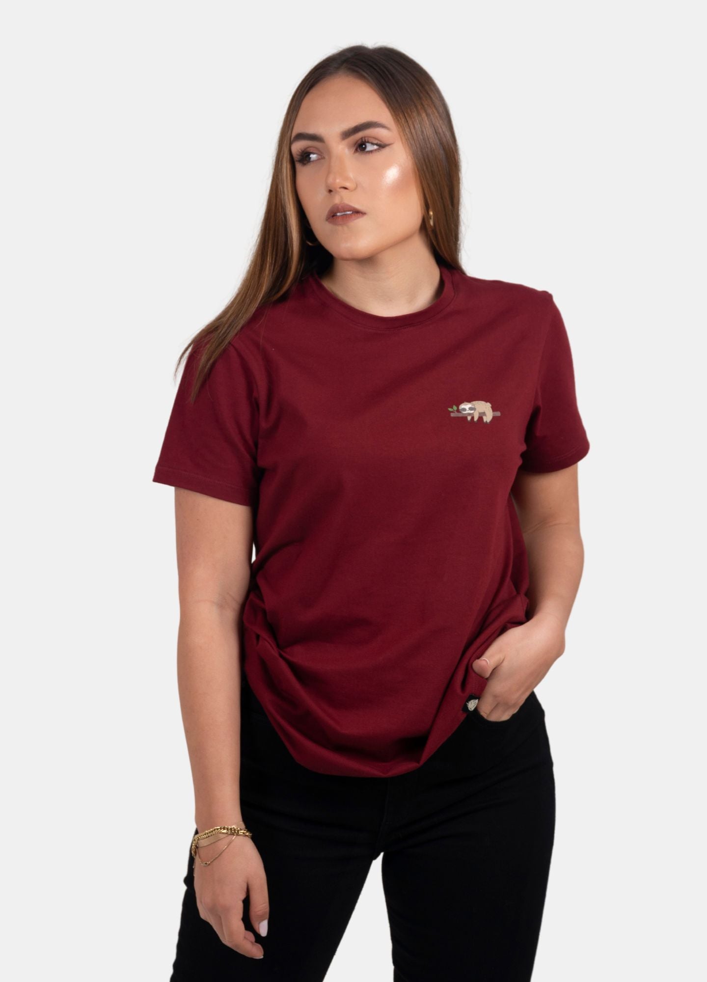 Basic Ciampino Camiseta Regular – Vinotinto - CIAMPINO