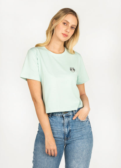 Basic Perezoso Crop Top – Celeste - CIAMPINO