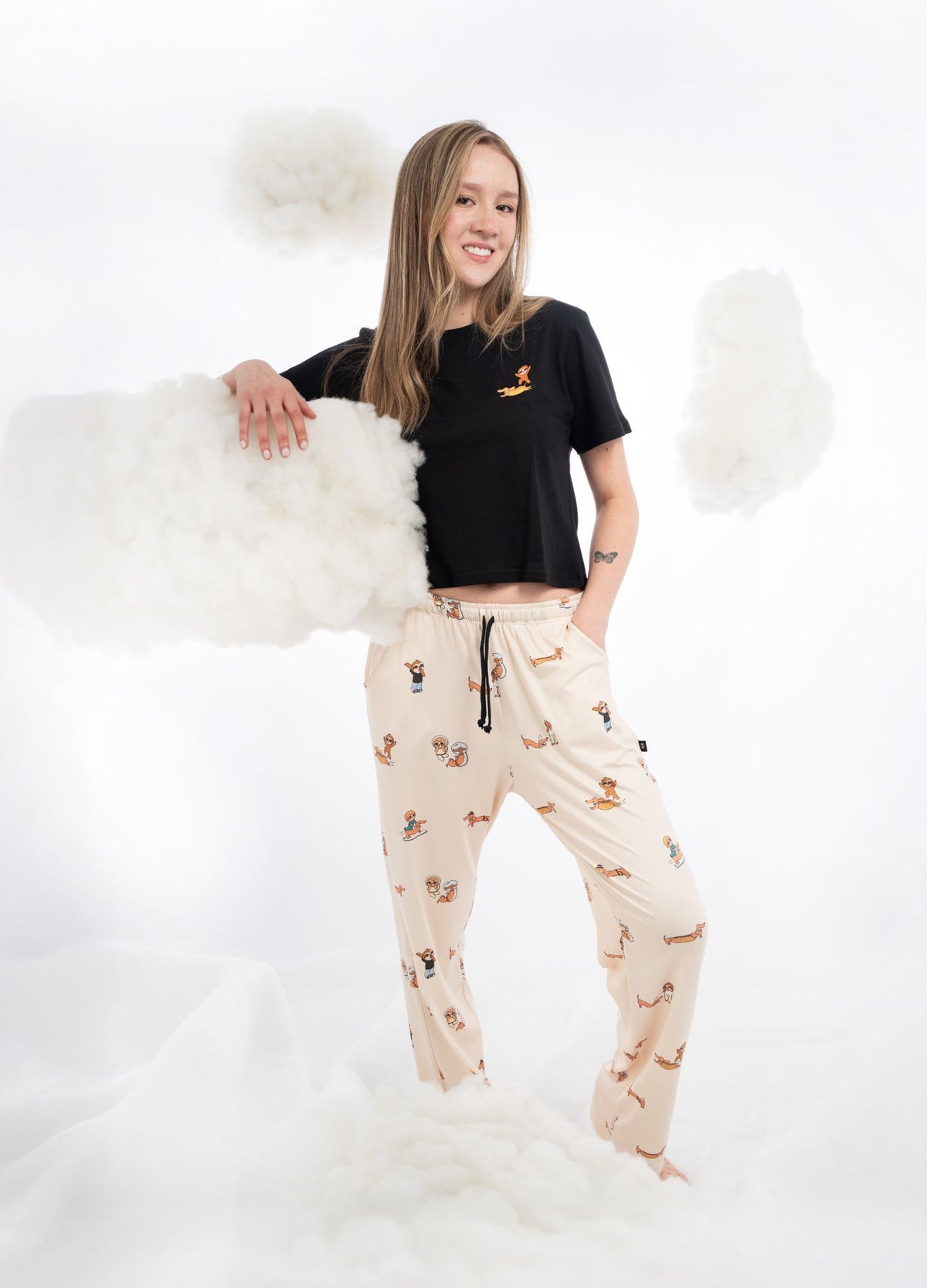 Conjunto Pantalón Calle y Jero - Crema - CIAMPINO