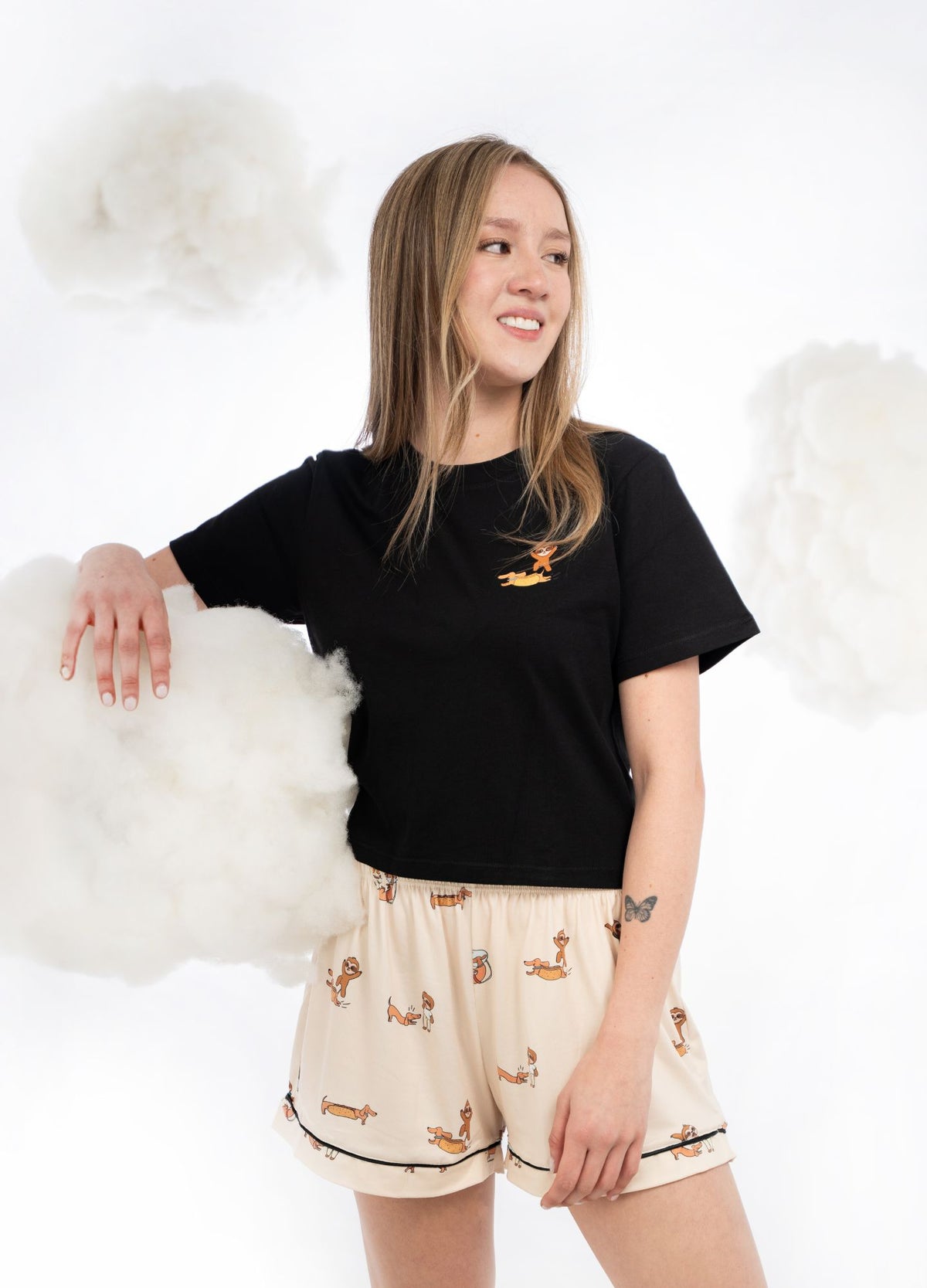 Conjunto Short Calle y Jero - Crema - CIAMPINO