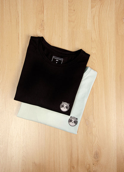 Basic Perezoso Camiseta Regular – Negra - CIAMPINO