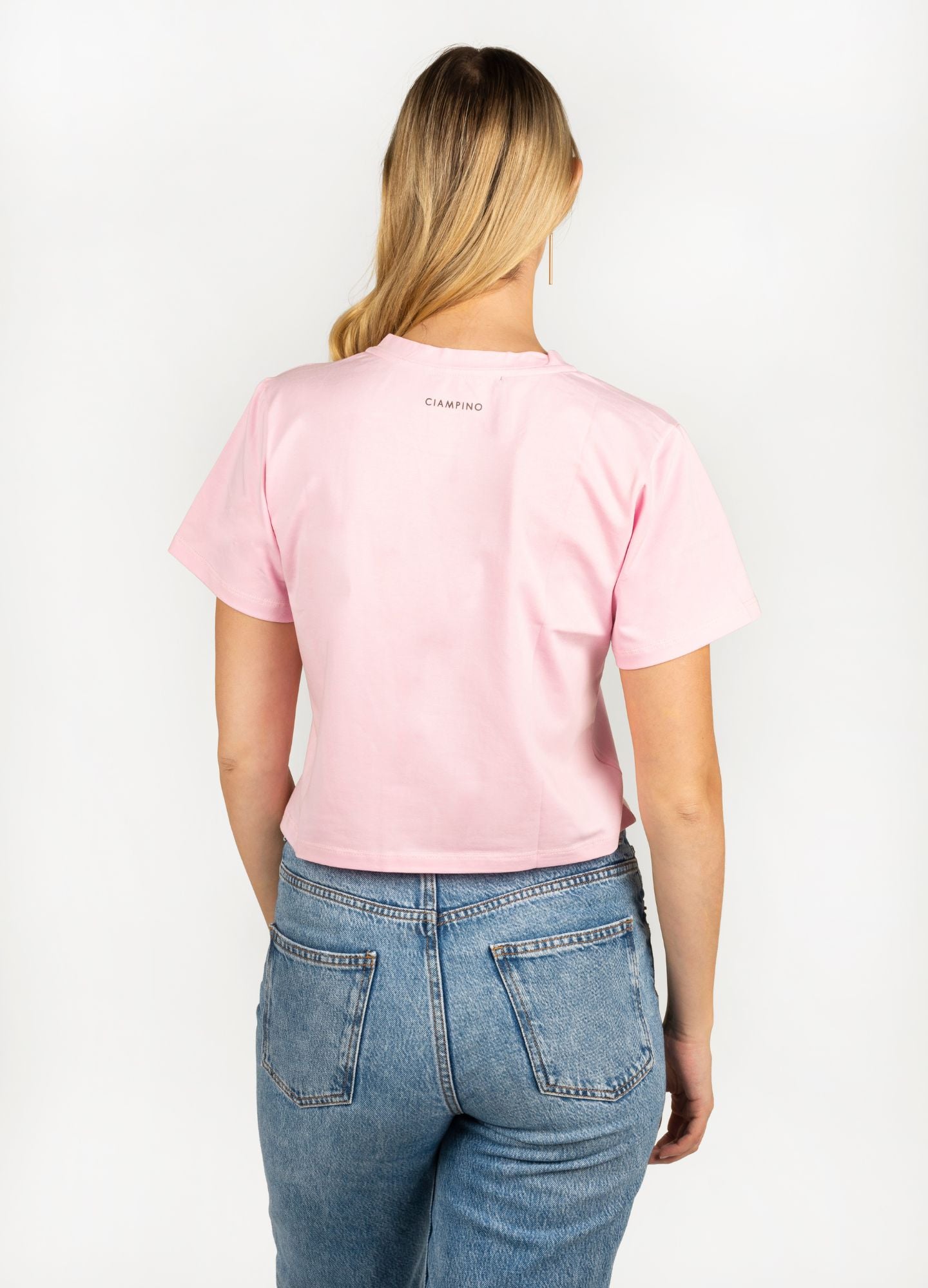 Basic Perezoso Crop Top – Rosa - CIAMPINO